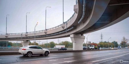 Маратом Хуснуллиным сообщается об открытии движения на новой эстакаде Щелковского шоссе